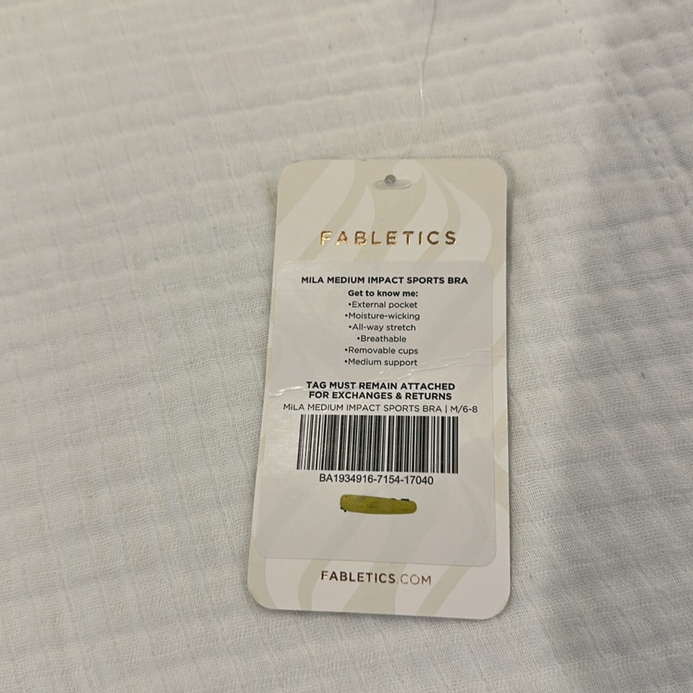 Fabletics sports bra new with tags. The color is mauve. - Picture 3 of 3